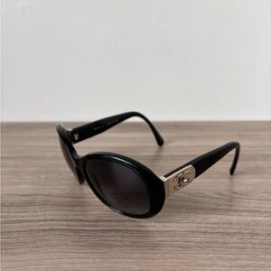 Chanel 5235-Q C.501/T3 Black Polarized Authentic Women's *Vintage*❤️